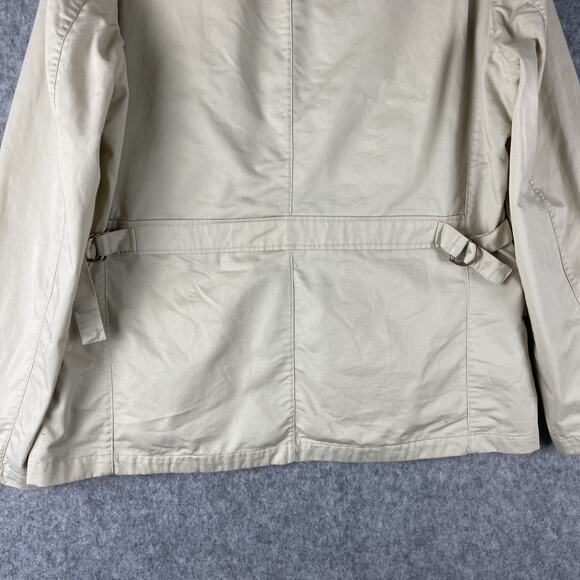 Joseph Abboud Utility Blazer Jacket Mens XL Khaki Unstructured Cotton Adjustable - Picture 9 of 16